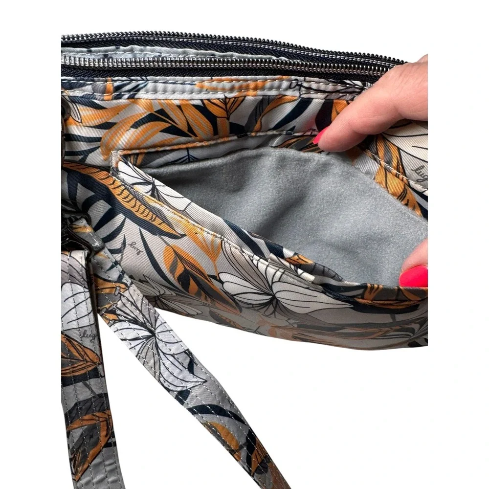 Lug Swivel Convertible Crossbody Bag Tropical Fog RFID Expandable‎ Organizer New